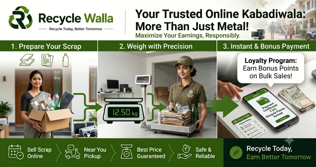 Recycle Walla Online Kabadiwala Sell Scrap Online Near Me
