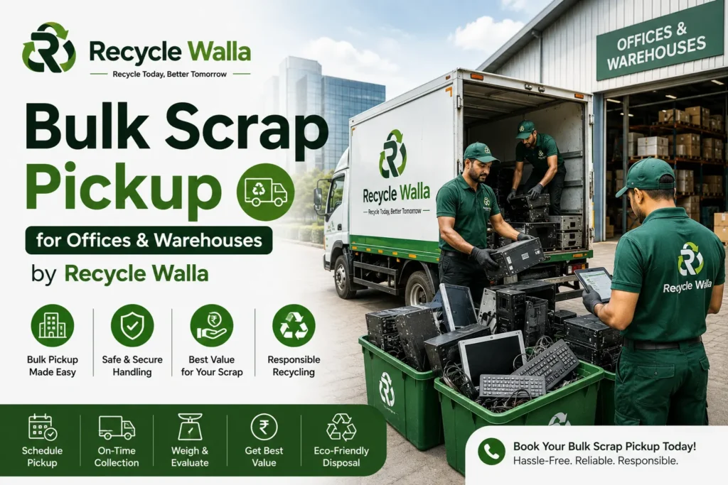Bulk Scrap Pickup for Offices & Warehouses with Recycle Walla