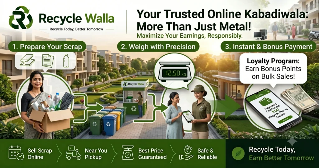 Recycle Walla Online Kabadiwala Sell Scrap Online Near Me
