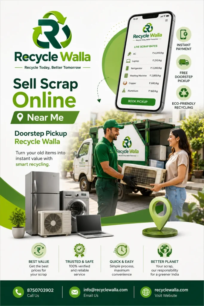 Sell Scrap Online Near Me | Doorstep Pickup Recycle Walla